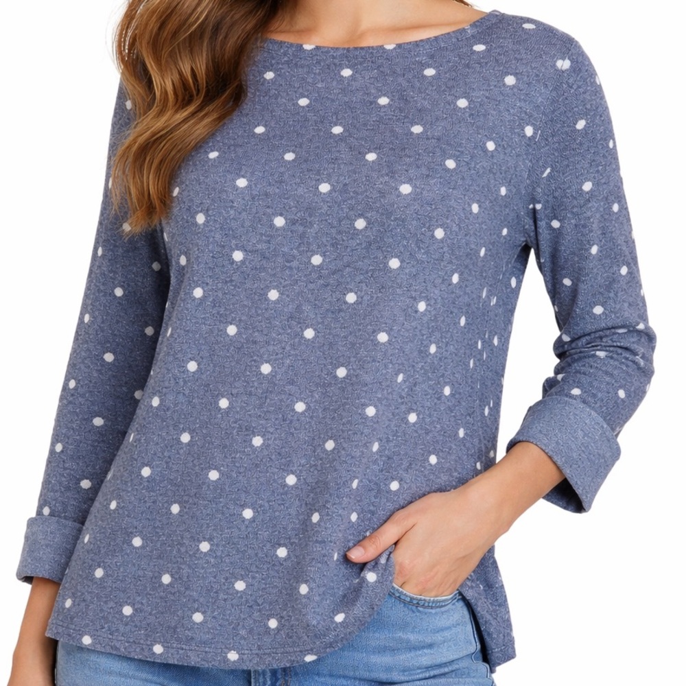 Cynthia Rowley Polka Dot Wool Blend Sweater